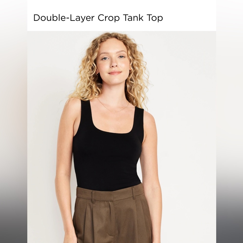 2 Old Navy Double Layer Crop Tank Tops